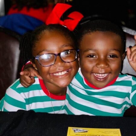 Arkansasandmissourirailroad Springdale Holiday Express Children Smiling Striped Pajamas