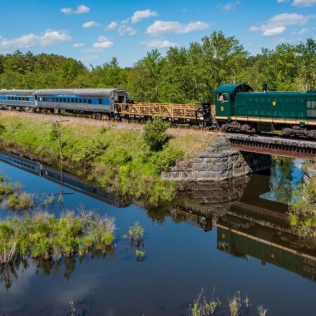 Corinthtrain Locomotive Ride Locomotive Ride Bridge Reflection