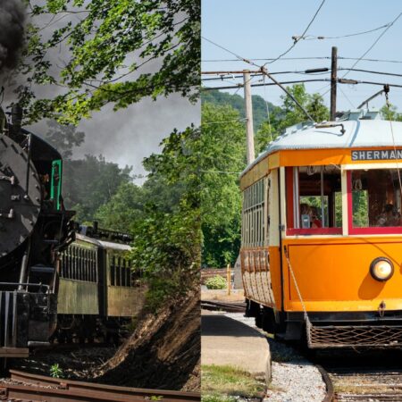 Eastbroadtop  Pm Train Trolley General Admission Steam Locomotive Trolley Train
