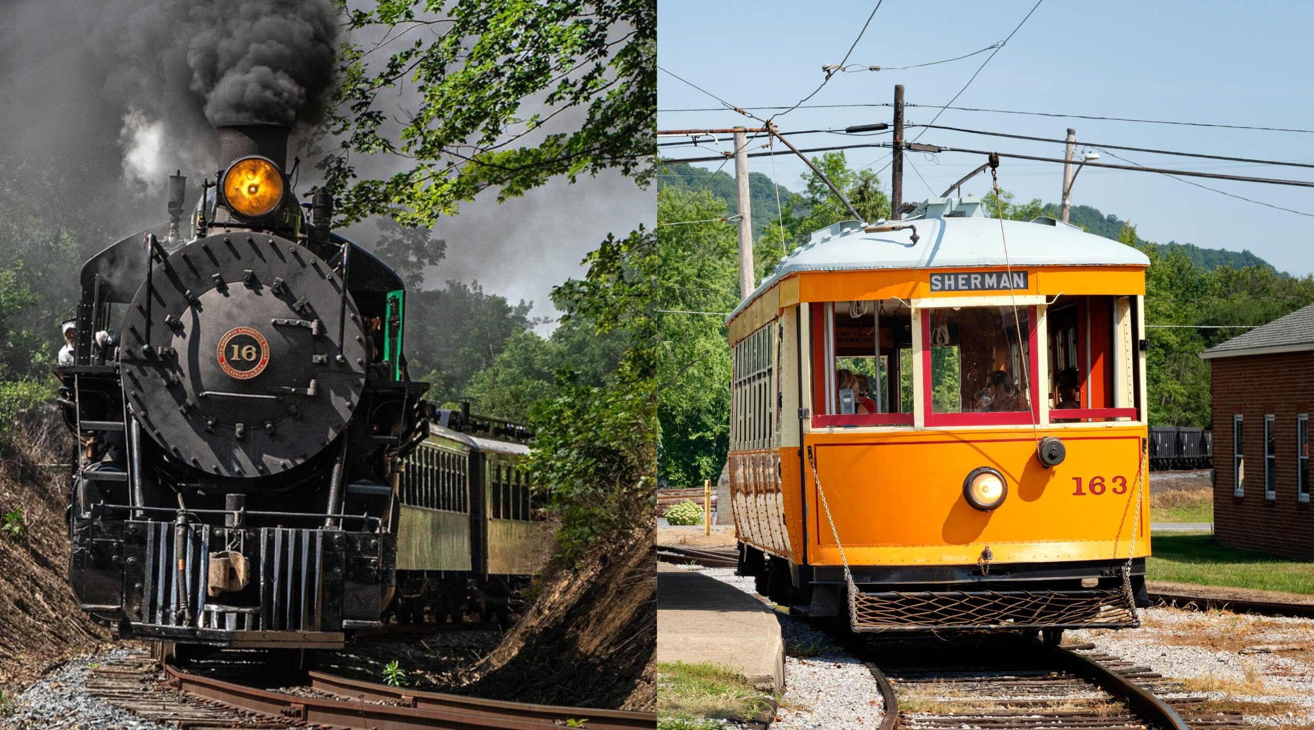 Eastbroadtop  Pm Train Trolley General Admission Steam Locomotive Trolley Train
