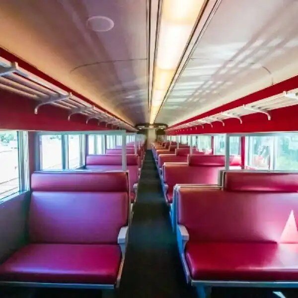Mthoodrailroad Fall Train Train Interior Red Seats