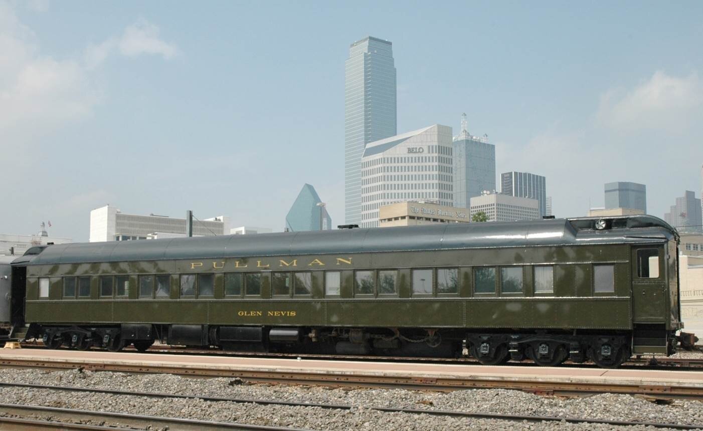 Museumoftheamericanrailroad Combo Walking Tour Traintopia Pullman Train Car Downtown Skyline