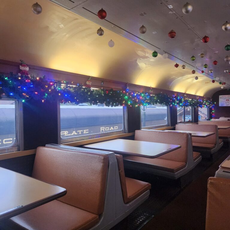 nickelplateexpress_reindeer-express-train-car-decorations-tables-lights Nickelplateexpress Reindeer Express Train Car Decorations Tables Lights