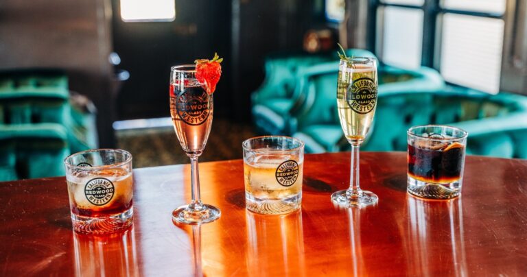 Skunktrain New Presidential Class Car Redwood Cocktails Redwood Train Car