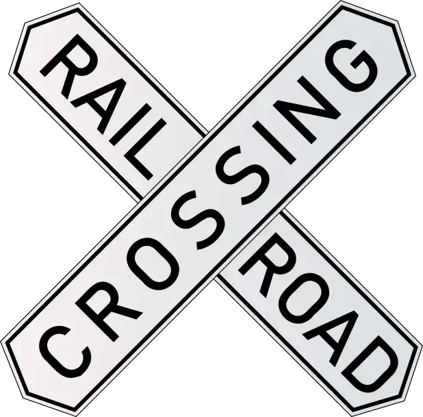 Traintasticmuseum General Admission Rail Crossing Sign 